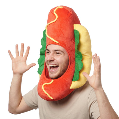 Hot Dog Hat Hot Dog Costume Funny Food Hat Novelty Party Supplies