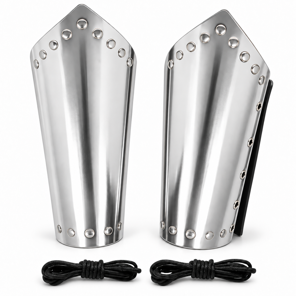 Medieval Arm Bracers Silver Knight Armor Cuff Viking Costume Accessories