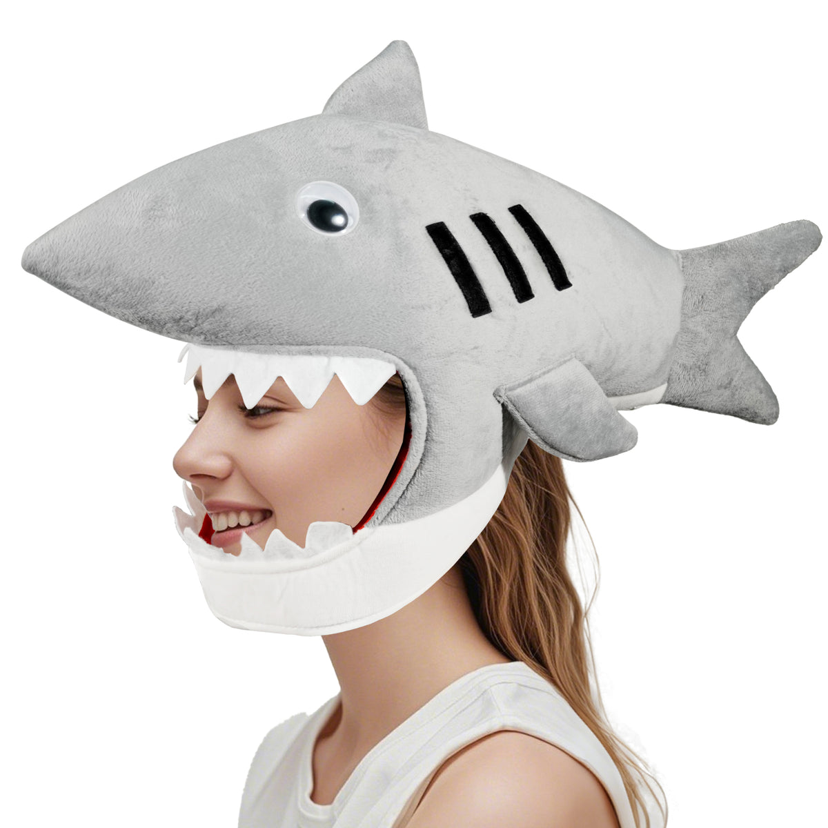 Shark Hat Shark Costume Head Fish Hat Ocean Animal Party Costume
