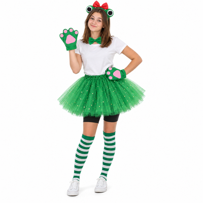 6Pcs Frog Headband Costume Frog Costume Accessories Halloween Party