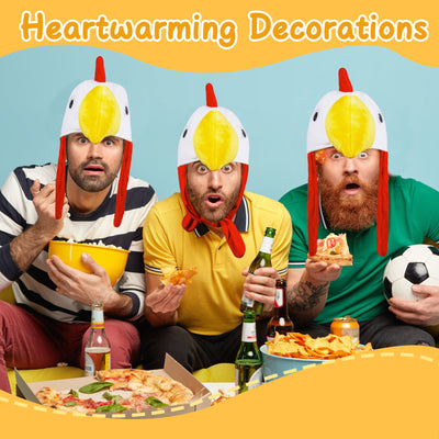 Chicken Costume Set Chicken Hat 2Pcs Rooster Costume Cosplay