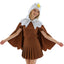 Eagle Cape Bald Eagle Costume Bird Costume with Hood Eagle Hooded Cloak Hawks Cosplay for Party Dress Up