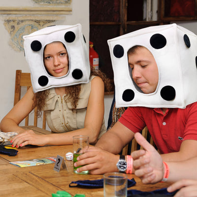 Dice Costume Funny Dice Hat Cosplay Novelty Hats Dress Up Halloween Costume Themed Parties