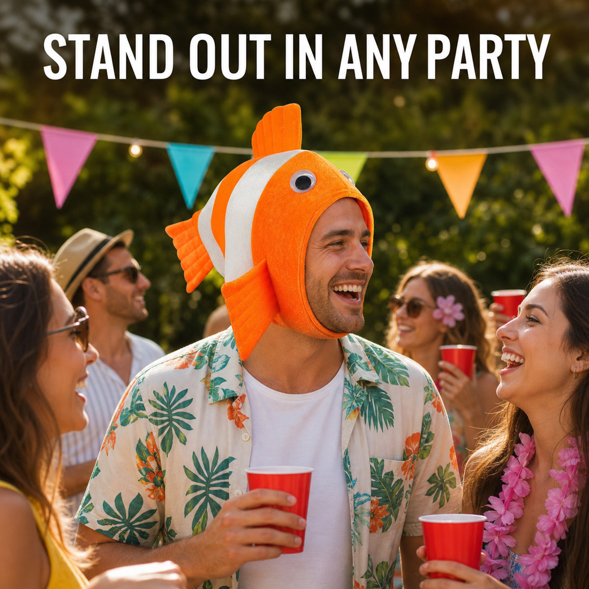 Clown Fish Hat Clownfish Costume Ocean Animal Sea Animal Party Hat