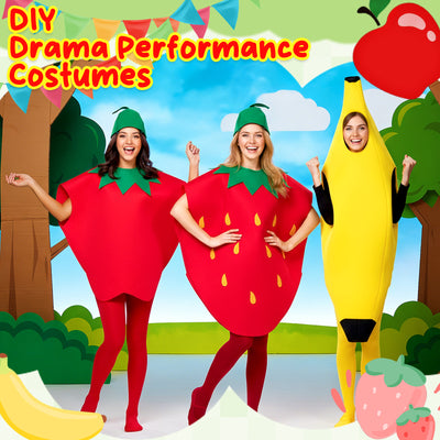 Fruit Costume Set Vegetable Costume Funny Food Outfit for Party Dress Up