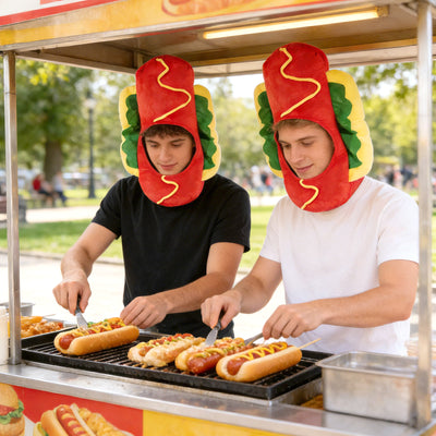 Hot Dog Hat Hot Dog Costume Funny Food Hat Novelty Party Supplies